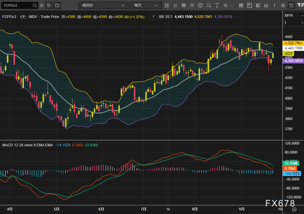 棕榈油期货连涨两日，站稳4400林吉特关口(图2)